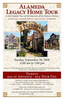 2008 Alameda Legacy Home Tour poster