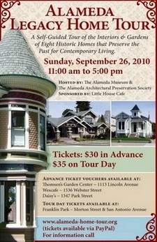 2010 Alameda Legacy Home Tour poster